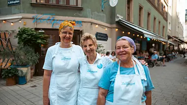 Szene aus dem Dokumentarfilm Wiens Backomas